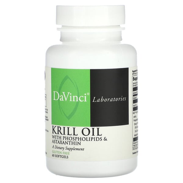 DaVinci Laboratories, Krill Oil, 60 Softgels