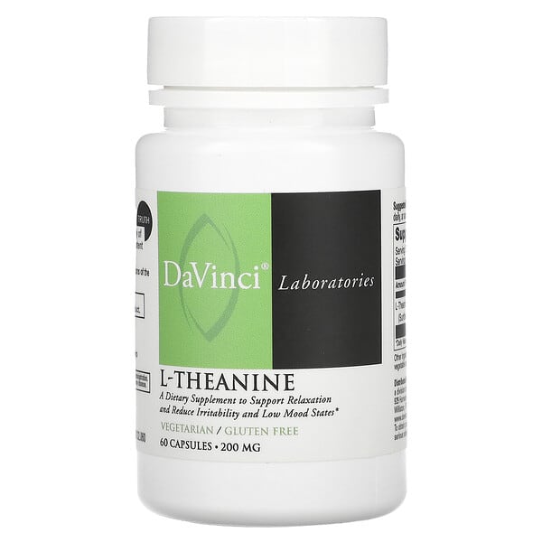 DaVinci Laboratories, L-Theanine , 200 mg , 60 Capsules 3 DaVinci Laboratories, L-Theanine , 200 mg , 60 Capsules