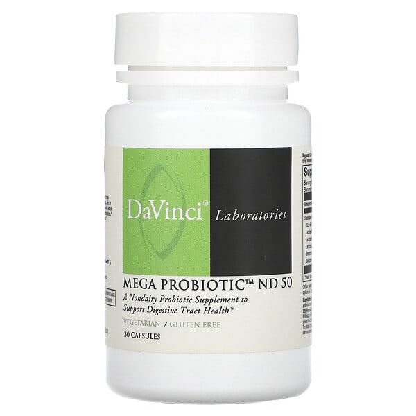 DaVinci Laboratories, Mega Probiotic ND 50, 30 Capsules