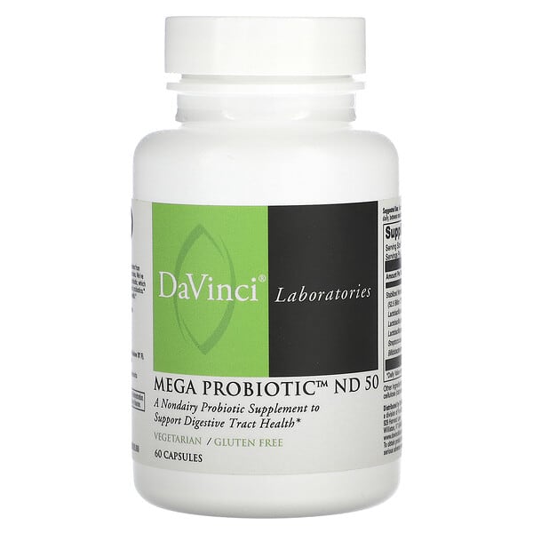 DaVinci Laboratories, Mega Probiotic ND 50, 60 Capsules