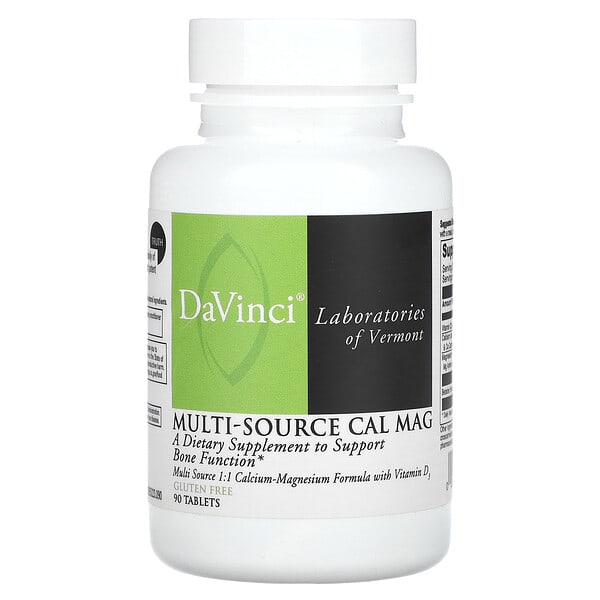 DaVinci Laboratories, Multi-Source Cal Mag, 90 Tablets 5 DaVinci Laboratories, Multi-Source Cal Mag, 90 Tablets
