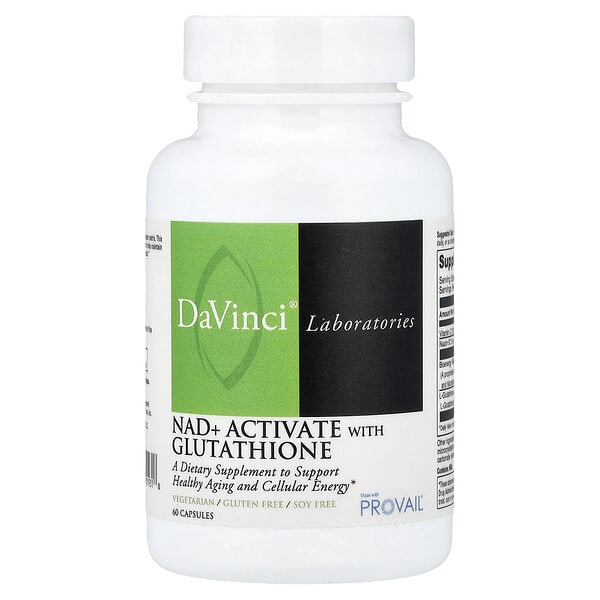 DaVinci Laboratories, NAD + Activate with Glutathione, 60 Capsules