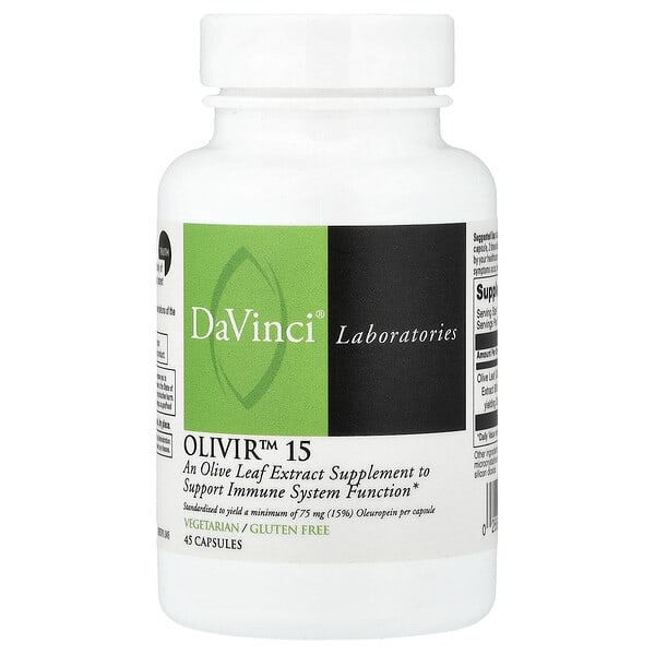 DaVinci Laboratories, Olivir™ 15, 45 Capsules (500 mg per Capsule)
