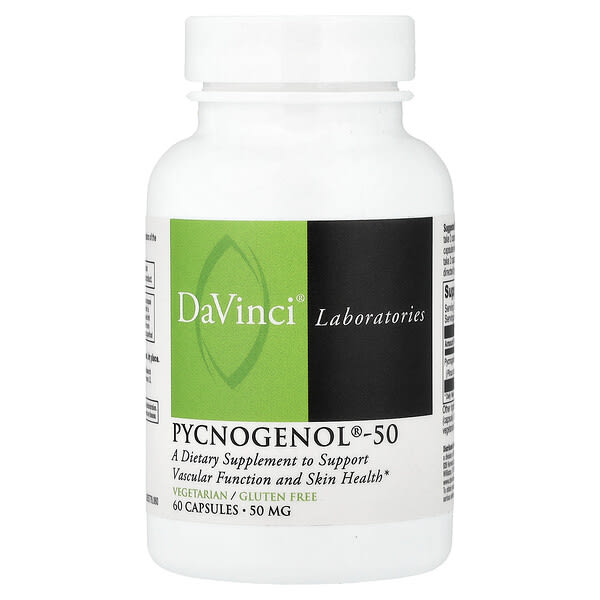 DaVinci Laboratories, Pycnogenol®-50, 50 mg, 60 Capsules