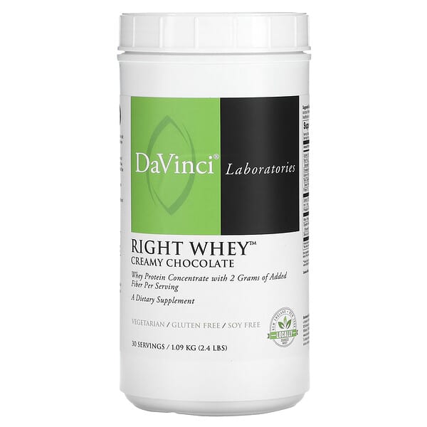 DaVinci Laboratories, Right Whey, Creamy Chocolate, 2.4 lbs (1.09 kg)