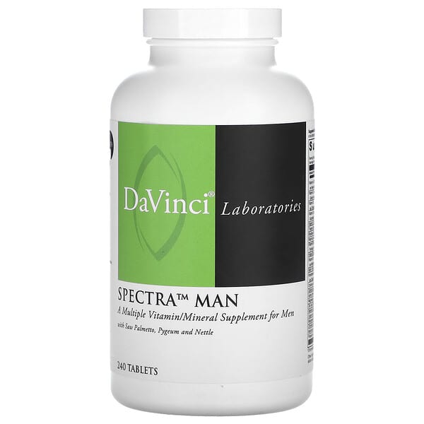 DaVinci Laboratories, Spectra Man, Multiple Vitamin/Mineral, 240 Tablets