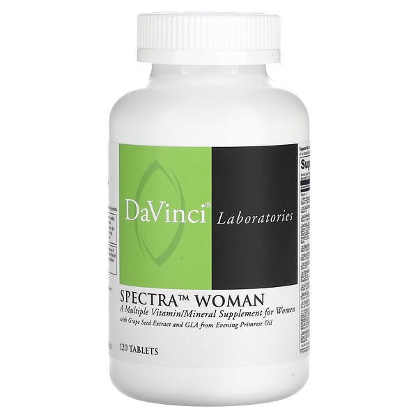 DaVinci Laboratories, Spectra Woman, Multiple Vitamin/Mineral, 120 Tablets