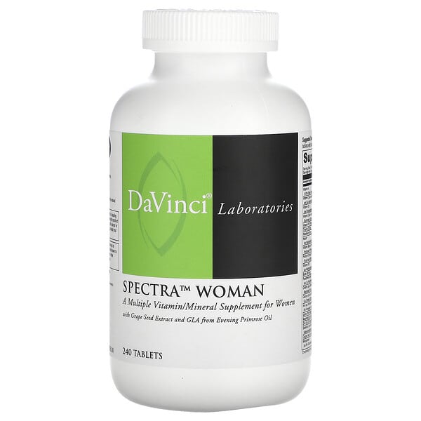 DaVinci Laboratories, Spectra Woman, Multiple Vitamin/Mineral, 240 Tablets