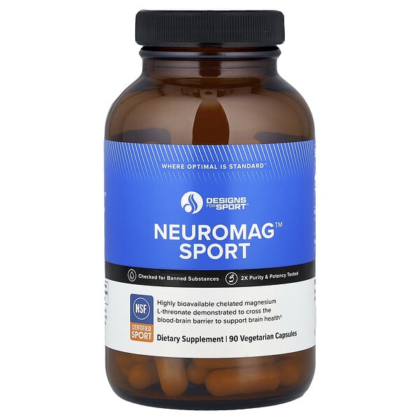 Designs For Health, Designs For Sport®, NeuroMag™, 90 Vegetarian Capsules (48.3 mg per Capsule)