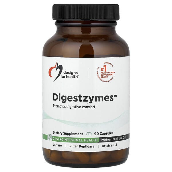 Designs For Health, Digestzymes™, 90 Capsules