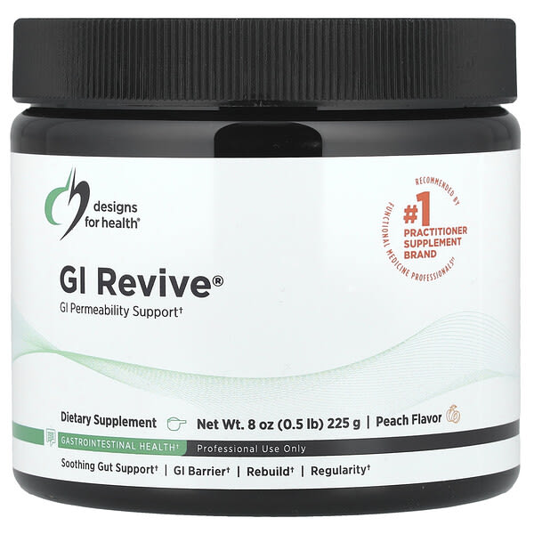 Designs For Health, GI Revive®, Peach, 8 oz (225 g)