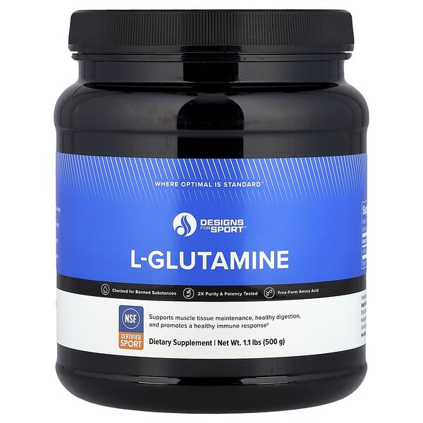 Designs For Health, L-Glutamine, 1.1 lbs (500 g)