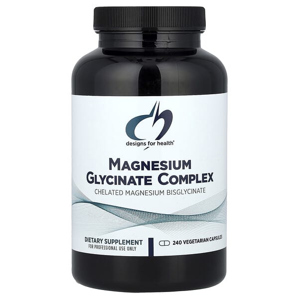 Designs For Health, Magnesium Glycinate Complex, 240 Vegetarian Capsules (150 mg per Capsule)