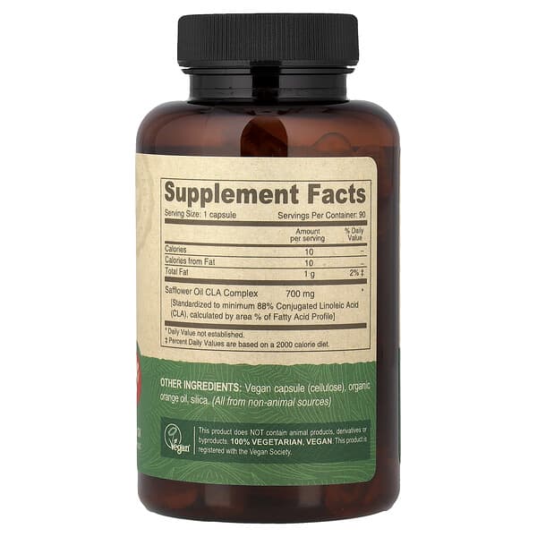 Alternative view of Deva, Vegan CLA, 90 Vegan Caps (700 mg per Cap)