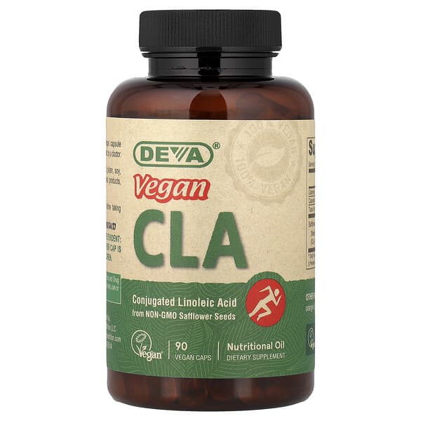 Deva, Vegan CLA, 90 Vegan Caps (700 mg per Cap)