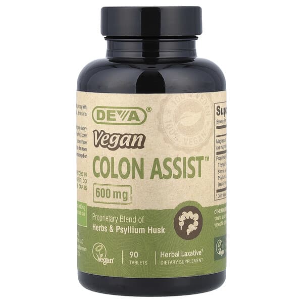 Deva, Vegan Colon Assist®, 90 Tablets