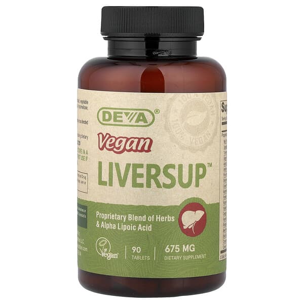 Deva, Vegan Liversup™, 675 mg, 90 Tablets
