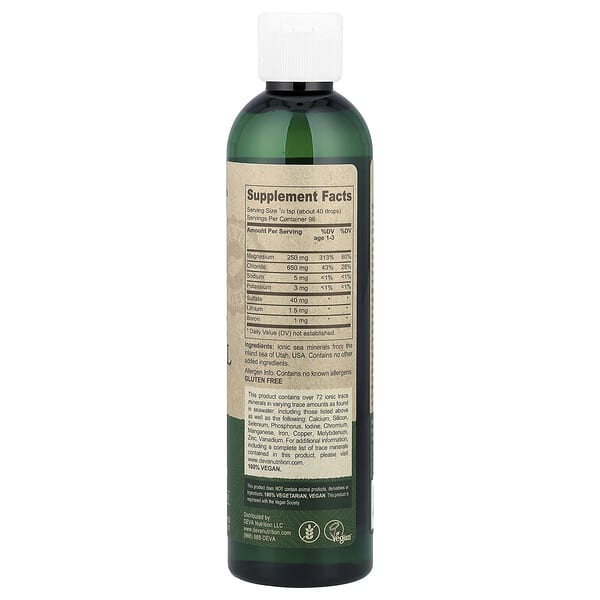 Alternative view of Deva, Vegan Low Sodium Ionic Trace Mineral Drops , 8 fl oz (237 ml)