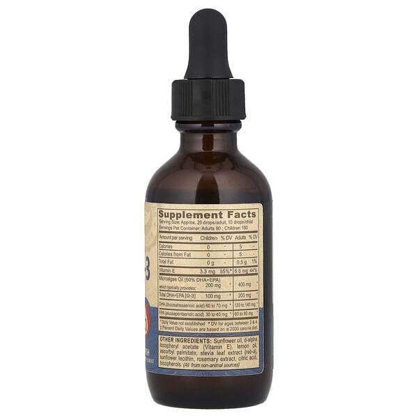 Alternative view of Deva, Vegan Omega-3 DHA-EPA, Lemon, 2 fl oz (60 ml)