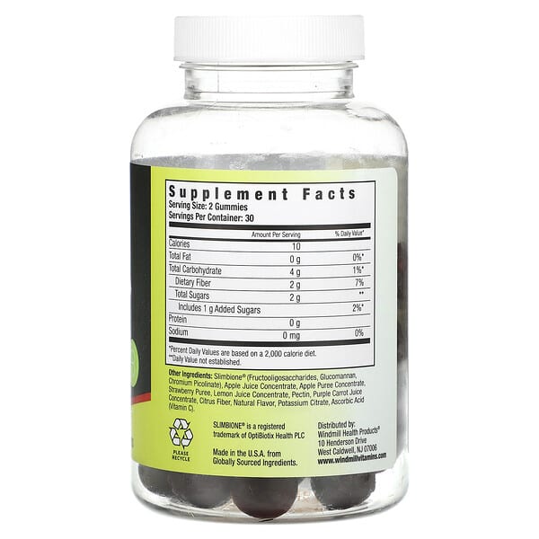 Alternative view of DietWorks, Appetite Control, Prebiotic Gummies, Raspberry , 60 Gummies