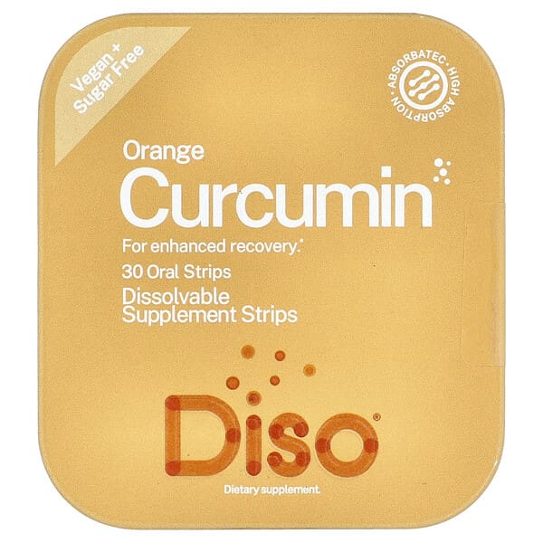 Diso, Curcumin, Orange , 30 Oral Strips