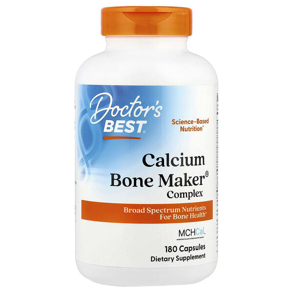 Doctor's Best, Calcium Bone Maker® Complex, 180 Capsules