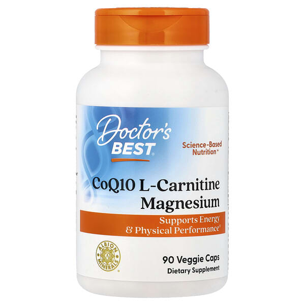 Doctor's Best, CoQ10 L-Carnitine Magnesium, 90 Veggie Caps