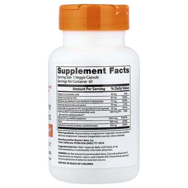 Alternative view of Doctor's Best, Fully Active B Complex, 60 Veggie Caps