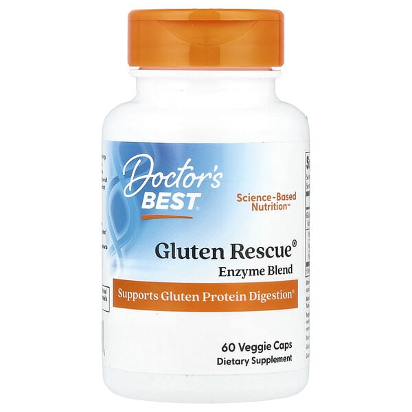 Doctor's Best, Gluten Rescue® Enzyme Blend , 60 Veggie Caps