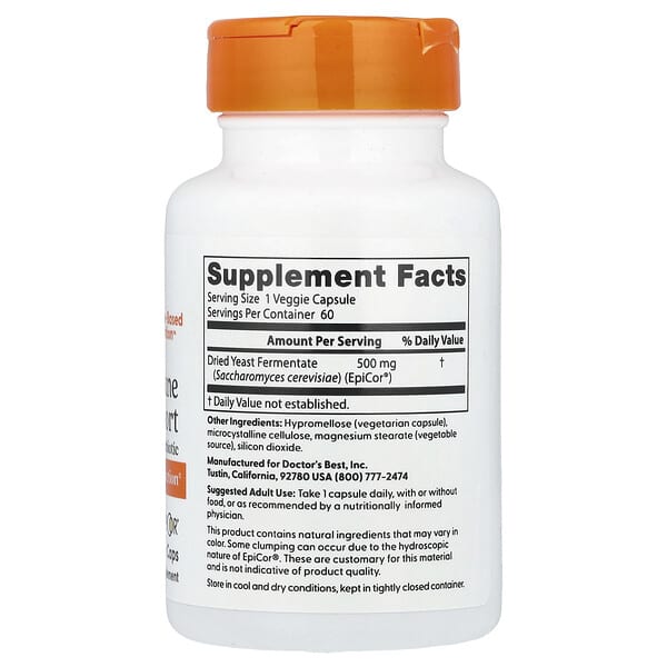 Doctor's Best, Immune Support Postbiotic, 500 mg, 60 Veggie Caps 2 Doctor's Best, Immune Support Postbiotic, 500 mg, 60 Veggie Caps - Ảnh 2