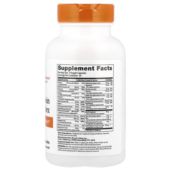 Alternative view of Doctor's Best, Multi-Vitamin Mineral Complex, 90 Veggie Capsules