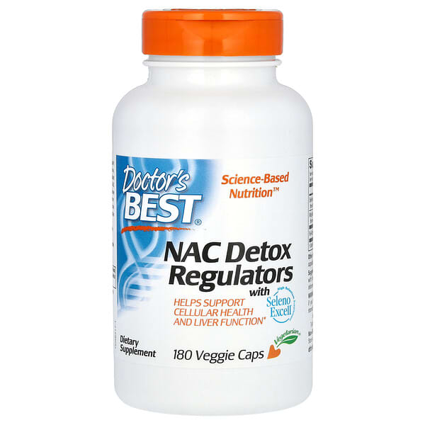 Doctor's Best, NAC Detox Regulators, 180 Veggie Caps