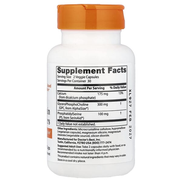 Alternative view of Doctor's Best, Natural Brain Enhancers, 60 Veggie Caps