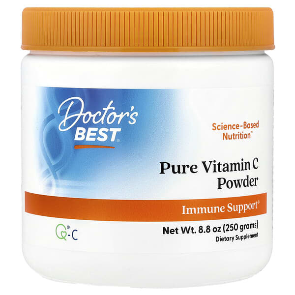 Doctor's Best, Pure Vitamin C Powder with Q®-C, 8.8 oz (250 g)
