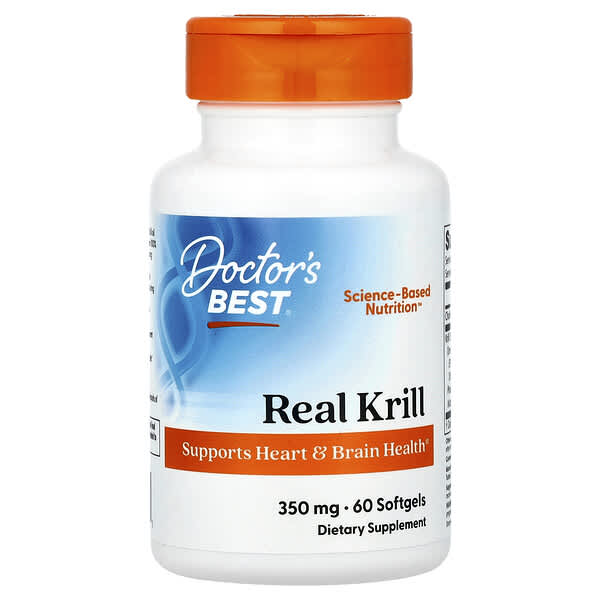 Doctor's Best, Real Krill, 60 Softgel