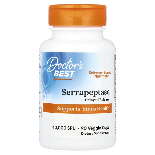 Doctor's Best, Serrapeptase, 90 Veggie Caps