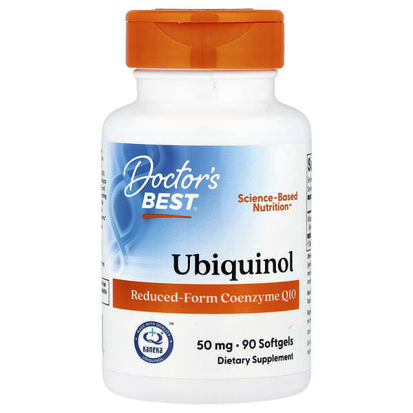 Doctor's Best, Ubiquinol with Kaneka Q+®, 50 mg, 90 Softgels
