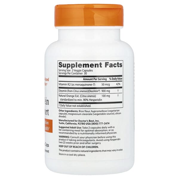 Alternative view of Doctor's Best, Vein Support, 60 Veggie Caps