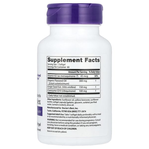 Alternative view of Doctor's Best, Women's Heart Complex, 60 Softgels