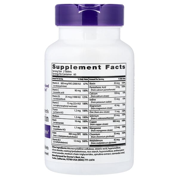 Alternative view of Doctor's Best, Women's Multi-Vitamin, 120 Tablets