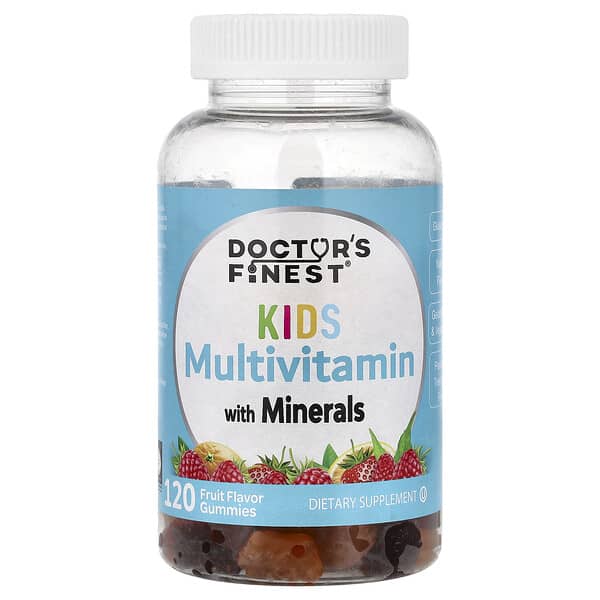 Doctor's Finest, Kids Multivitamin Gummies with Minerals, Fruit, 120 Gummies