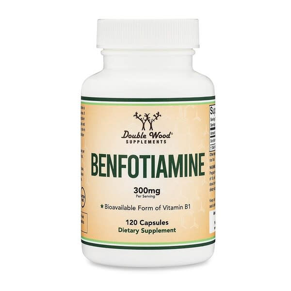 Double Wood Supplements, Benfotiamine, 120 Capsules (150 mg per Capsule)