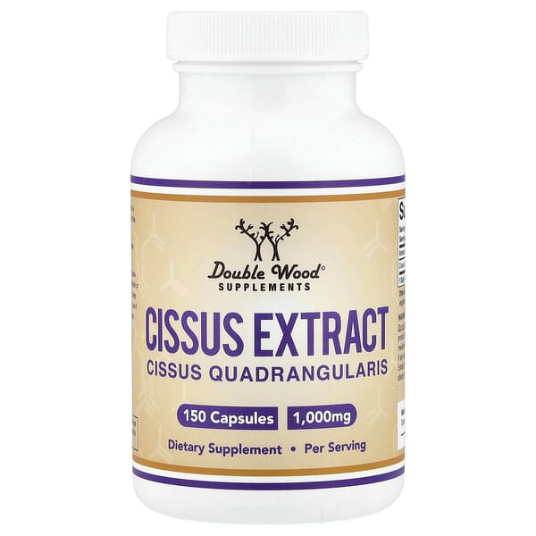 Double Wood Supplements, Cissus Extract, 150 Capsules (500 mg per Capsule)