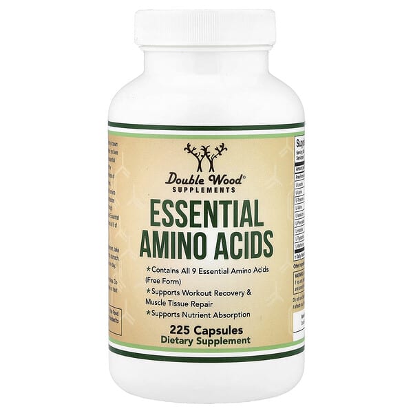 Double Wood Supplements, Essential Amino Acids, 225 Capsules