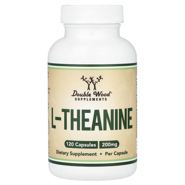 Double Wood Supplements, L-Theanine, 200 mg, 120 Capsules