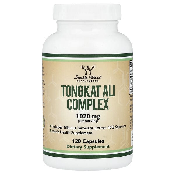 Double Wood Supplements, Tongkat Ali Complex, 120 Capsules