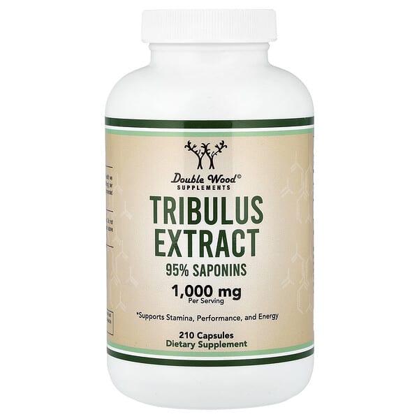 Double Wood Supplements, Tribulus Terrestris, 1,000 mg, 210 Capsules (500 mg per Capsule)