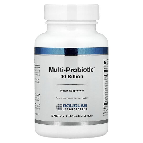 Douglas Laboratories, Multi-Probiotic®, 40 Billion CFU, 60 Vegetarian Acid-Resistant Capsules