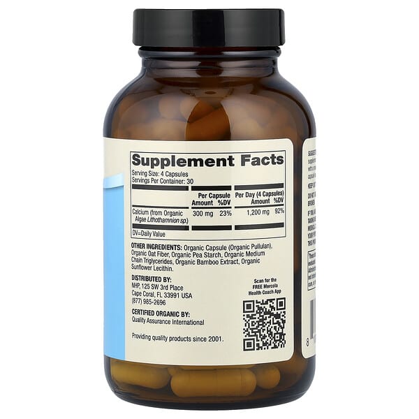 Alternative view of Dr. Mercola, Calcium, 120 Capsules (300 mg per Capsule)