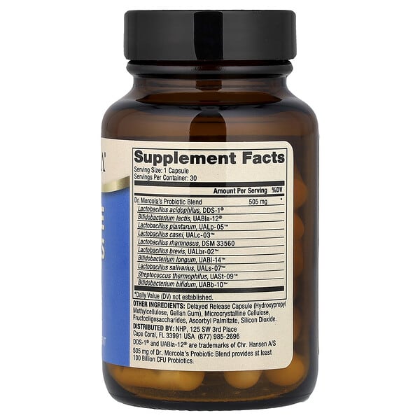 Alternative view of Dr. Mercola, Complete Probiotics, 100 Billion CFU, 30 Capsules